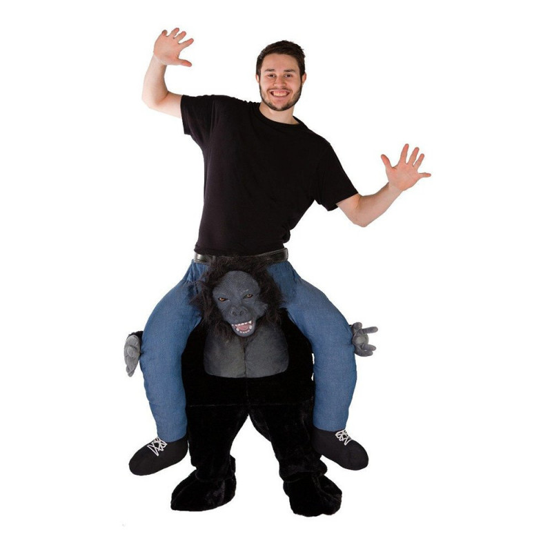 Piggyback Gorilla Maskeraddräkt - One size