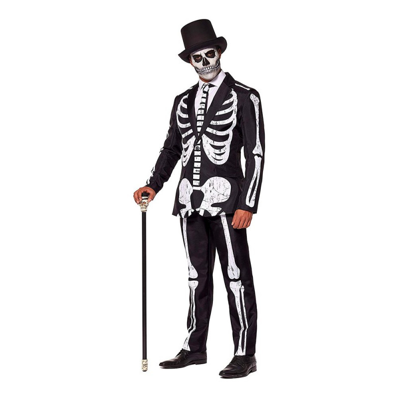 Suitmeister Skeleton Grunge Black Kostym - Small