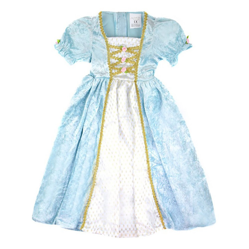 Prinsessklänning Sammetsturkos Barn - Medium