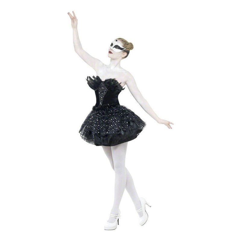 Black Swan Ballerina Maskeraddräkt - Medium