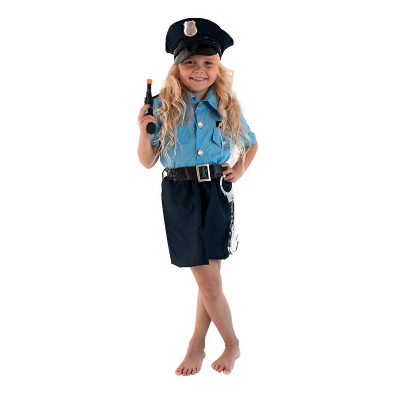 Polisofficer Flicka Barn Maskeraddräkt - X-Large