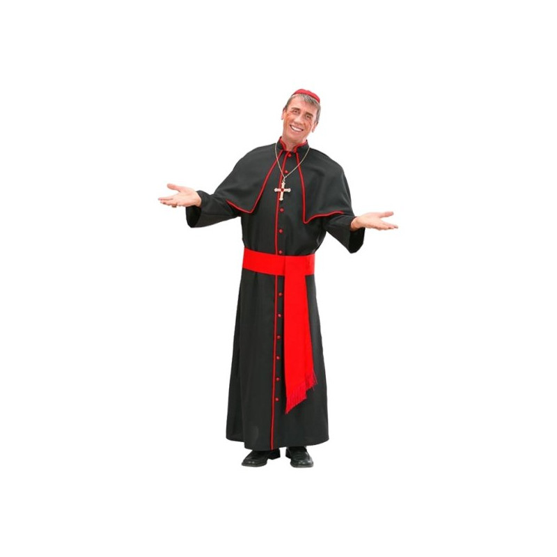 Kardinal Svart Maskeraddräkt - Large
