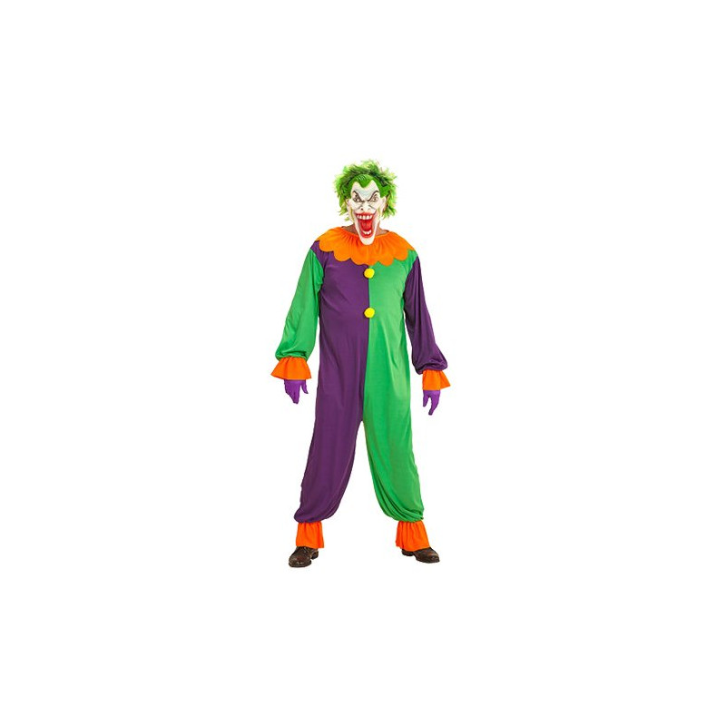 Evil Joker Clown Maskeraddräkt - Large