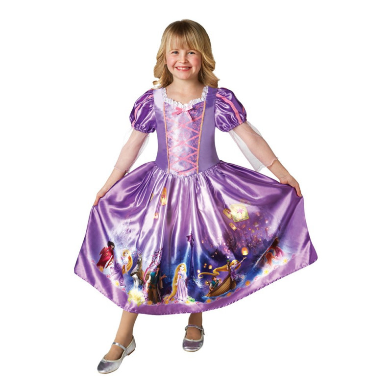Prinsessan Rapunzel Barn Klänning - Large