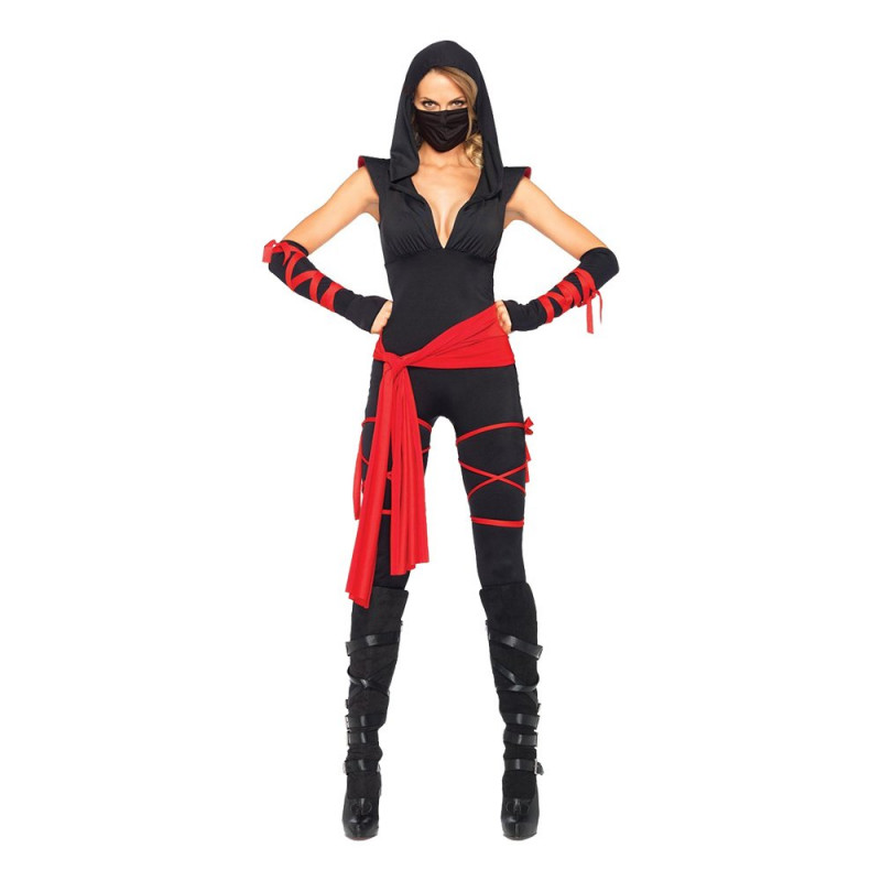 Kvinnlig Ninja Deluxe Maskeraddräkt - X-Large