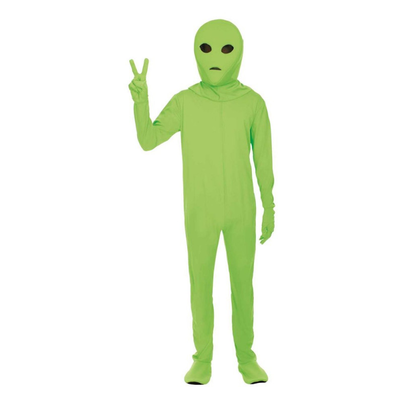 Alien Grön Maskeraddräkt - Standard