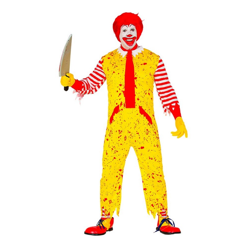 Snabbmats Clown Halloween Maskeraddräkt - X-Large
