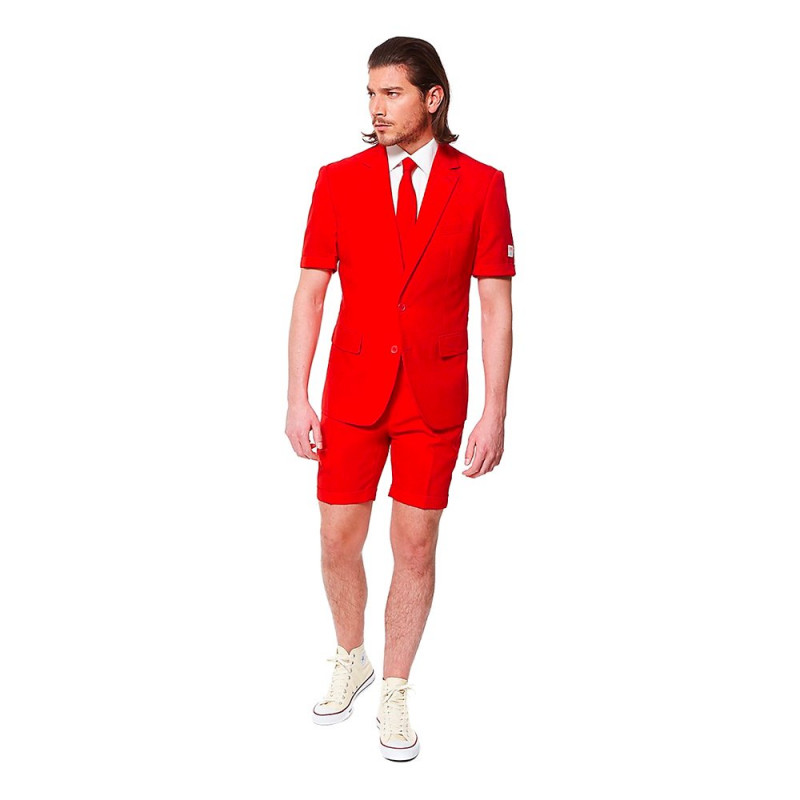 OppoSuits Red Devil Shorts Kostym - 46
