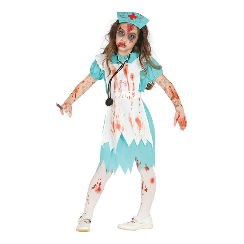Zombiesköterska Barn Maskeraddräkt - Medium
