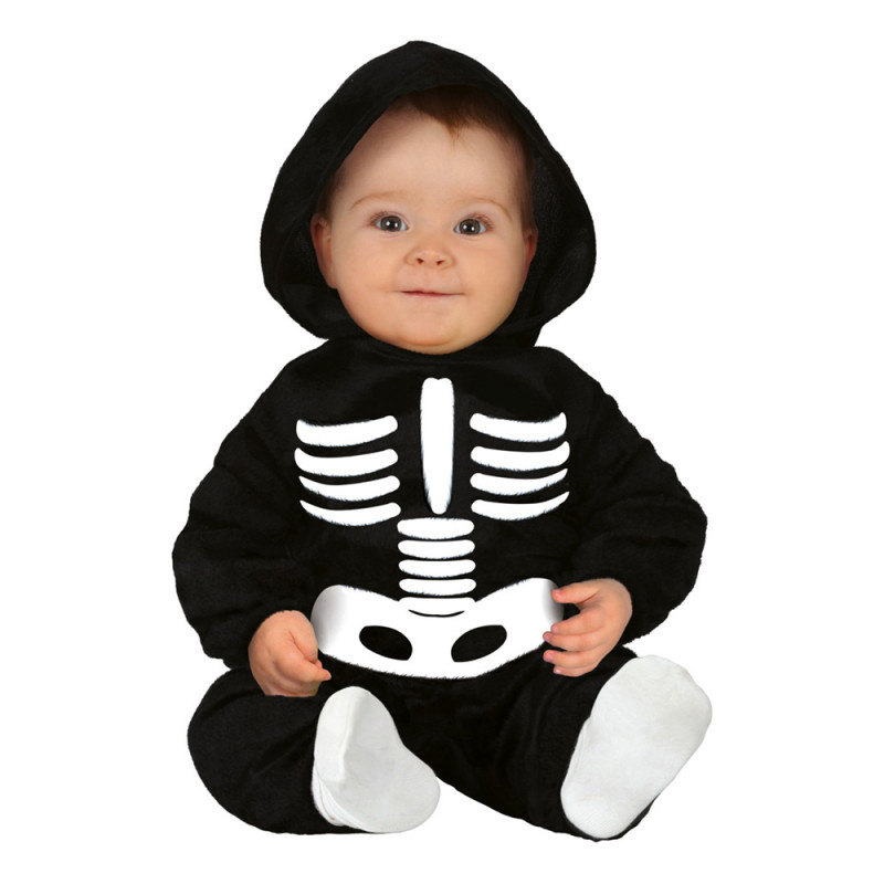 Skelett Bebis Maskeraddräkt - 6-12 månader