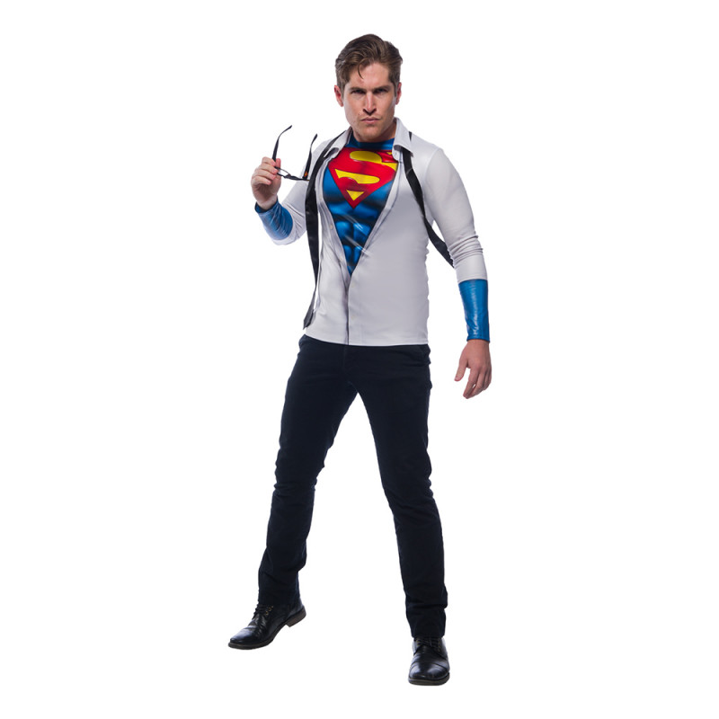 Superman Clark Kent Maskeraddräkt - X-Large