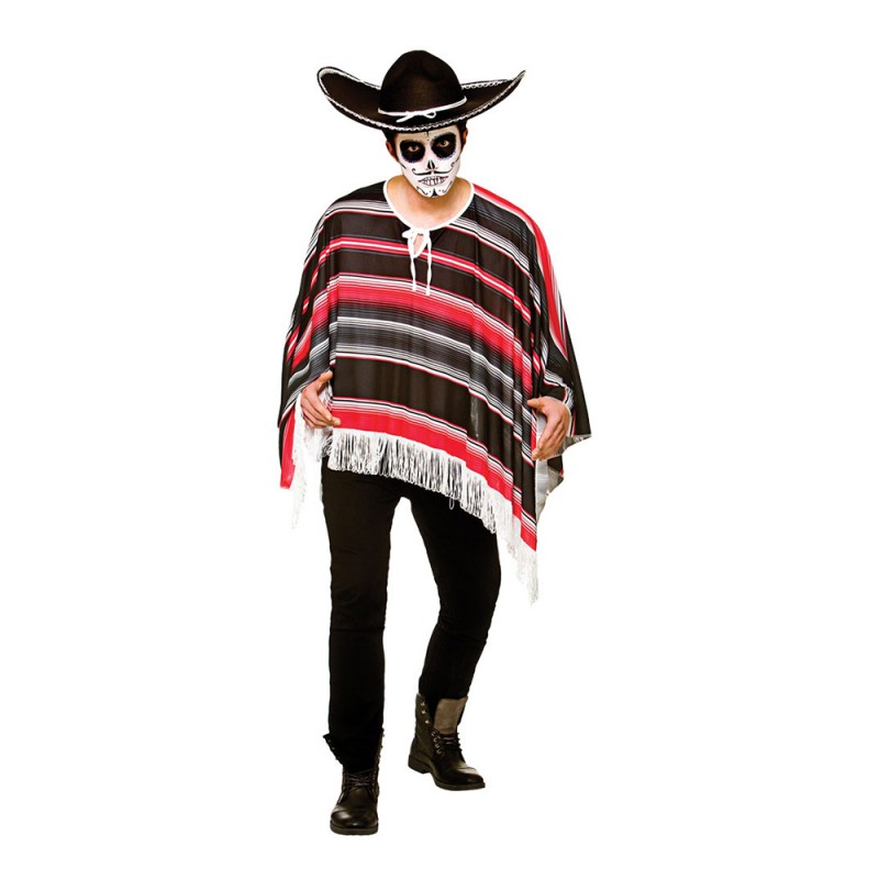 Day of The Dead Poncho - One size