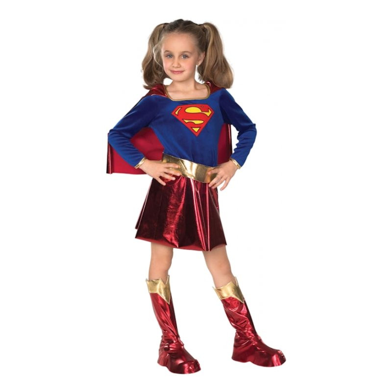Supergirl Deluxe Barn Maskeraddräkt - Large