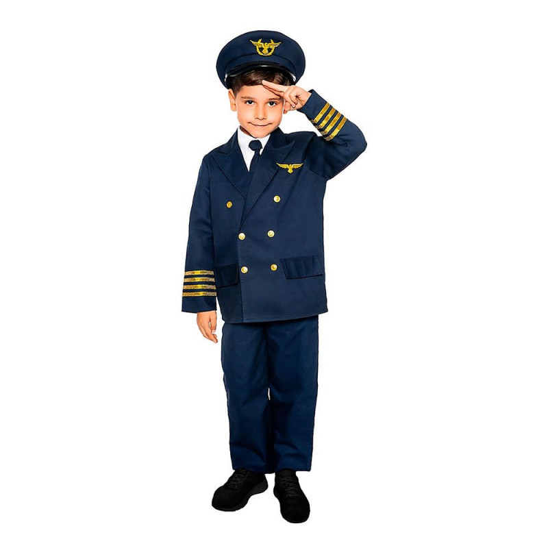 Pilot Deluxe Barn Maskeraddräkt - Medium