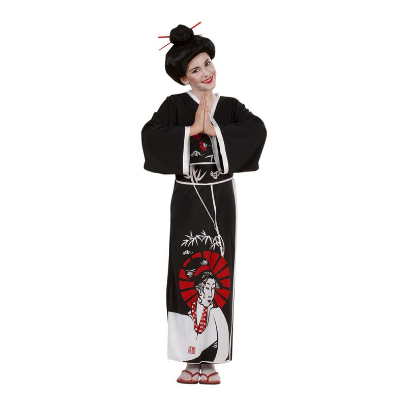Japansk Geisha Barn Maskeraddräkt - Medium