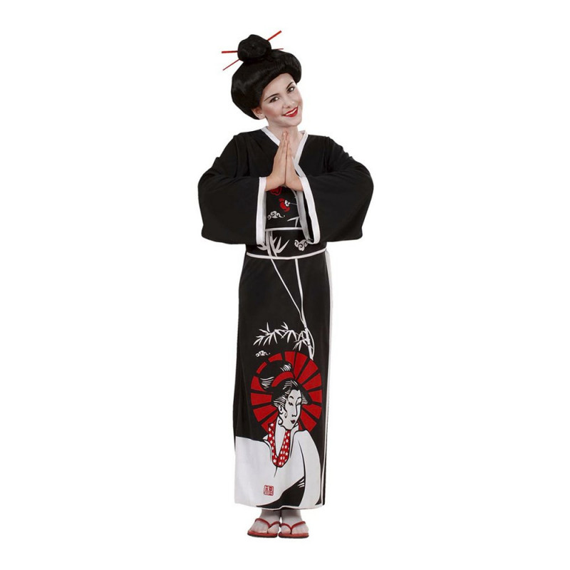Japansk Geisha Barn Maskeraddräkt - Large