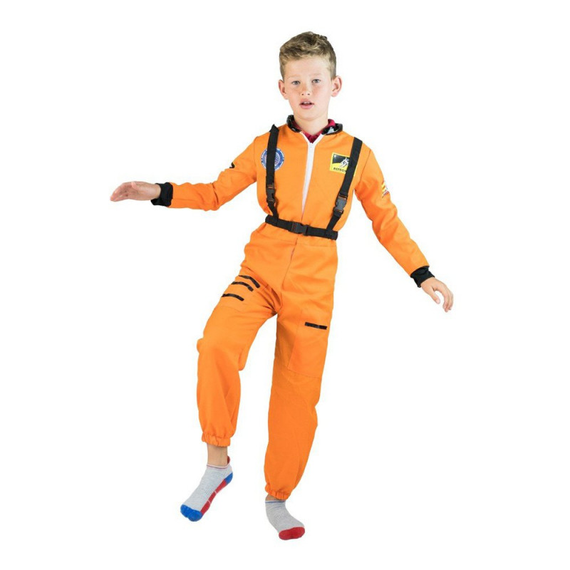 Astronaut Orange Budget Barn Maskeraddräkt - 8-10 år