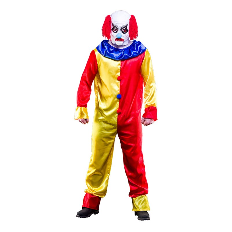 Läskig Clown Budget Maskeraddräkt - One size