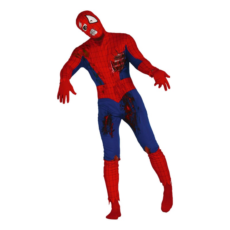 Spiderman Zombie Maskeraddräkt - Large