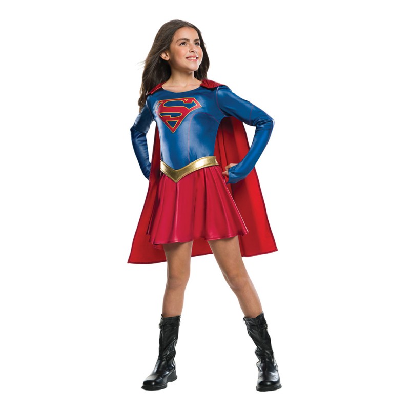 Supergirl TV-serie Barn Maskeraddräkt - Small