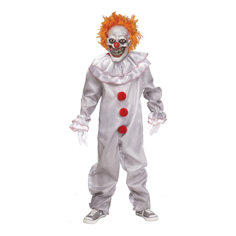 Carnevil Killer Clown Pojke Maskeraddräkt - Medium