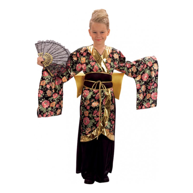 Japansk Geisha Barn Maskeraddräkt - Small