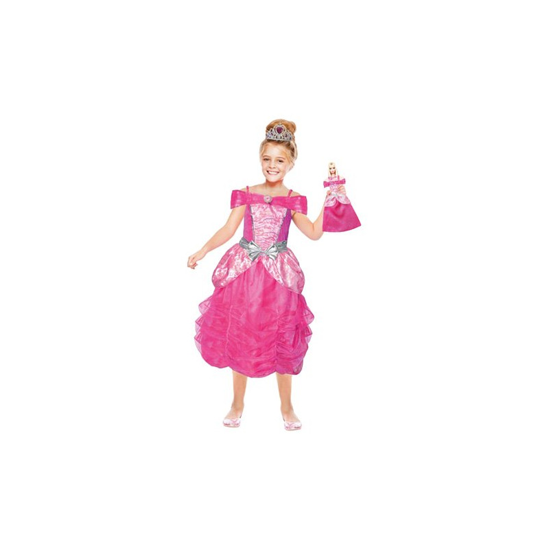 Barbie Med Dockklänning Barn Maskeraddräkt - Small
