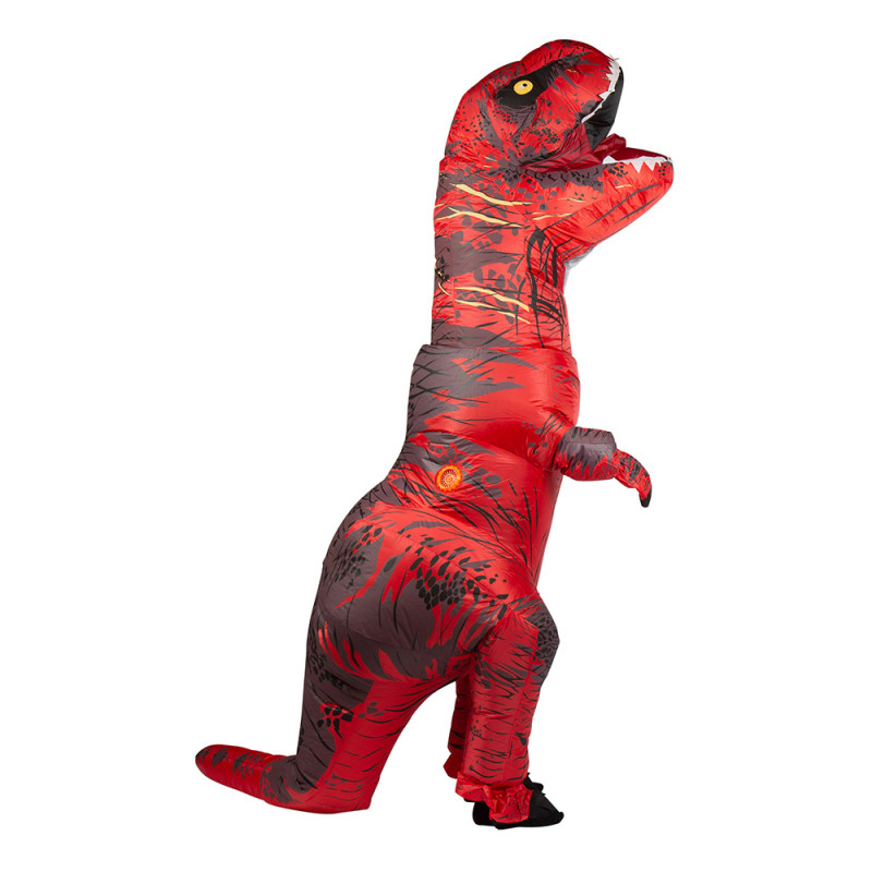 Uppblåsbar T-Rex Röd Maskeraddräkt - One size