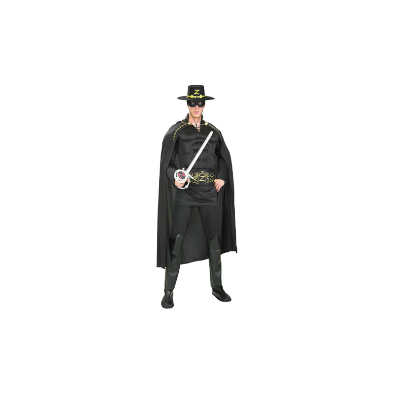 Zorro med Muskler Maskeraddräkt - Standard