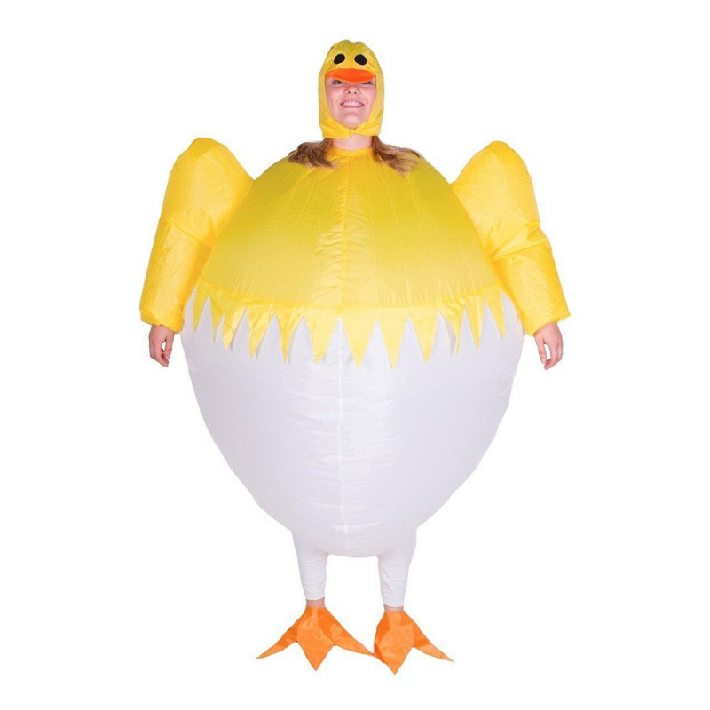 Uppblåsbar Kyckling i Ägg Maskeraddräkt - One size