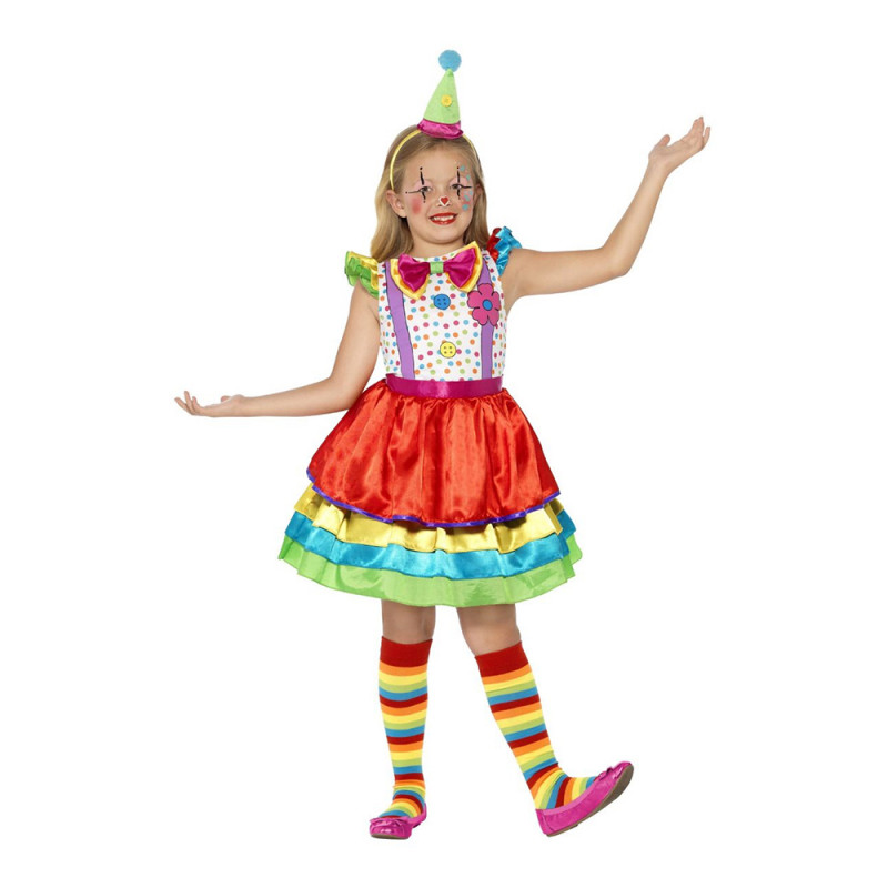 Clownklänning Barn Maskeraddräkt - Small