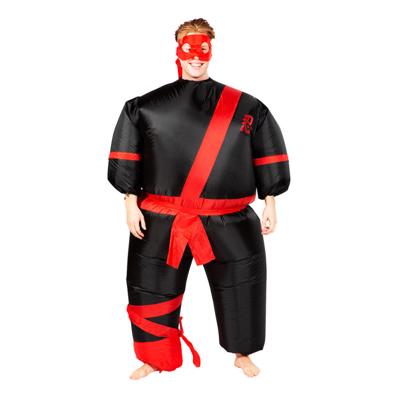 Uppblåsbar Ninja Maskeraddräkt - One size
