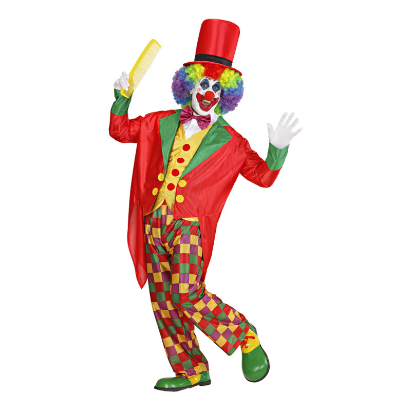 Clown med Frack Maskeraddräkt - Small