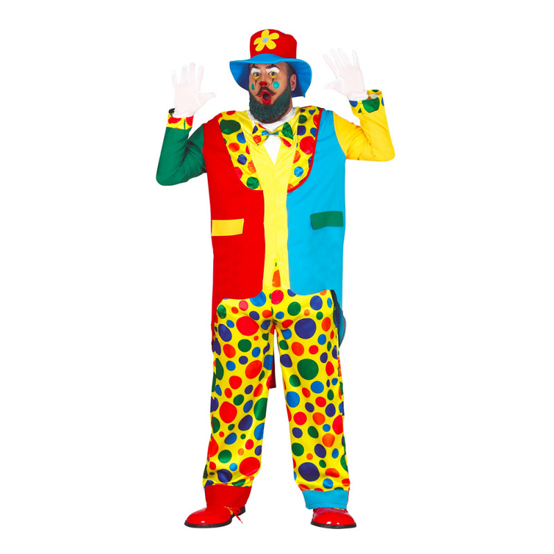 Klassisk Clown Plus-size Maskeraddräkt - Plus-size