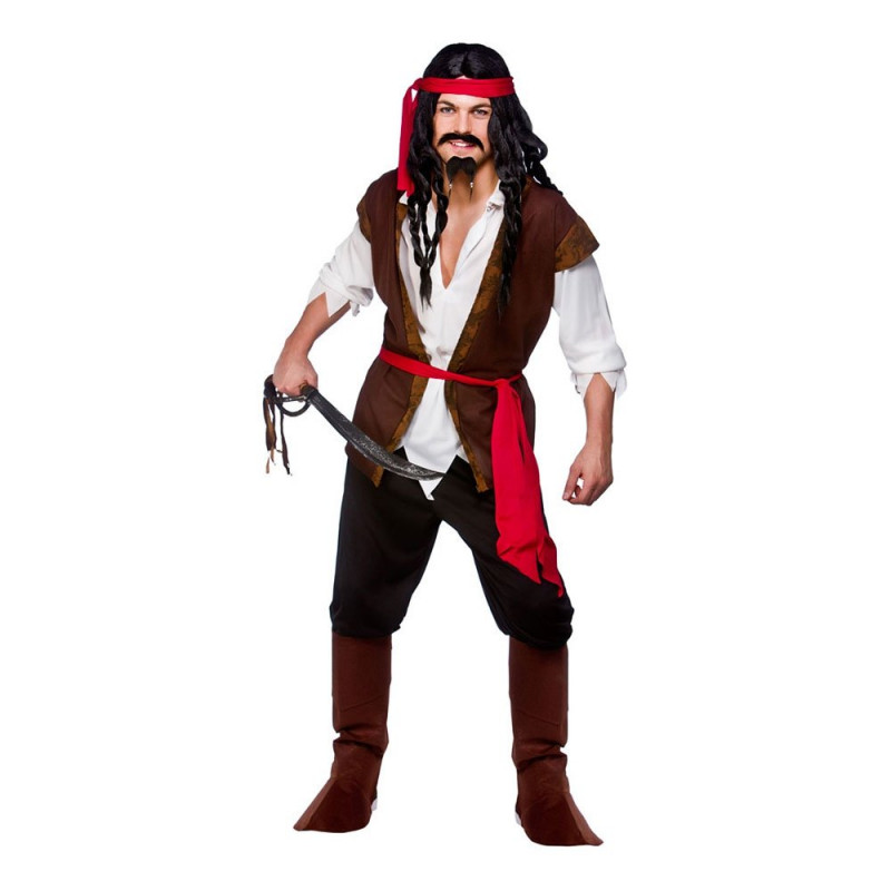 Karibisk Pirat Budget Maskeraddräkt - Large