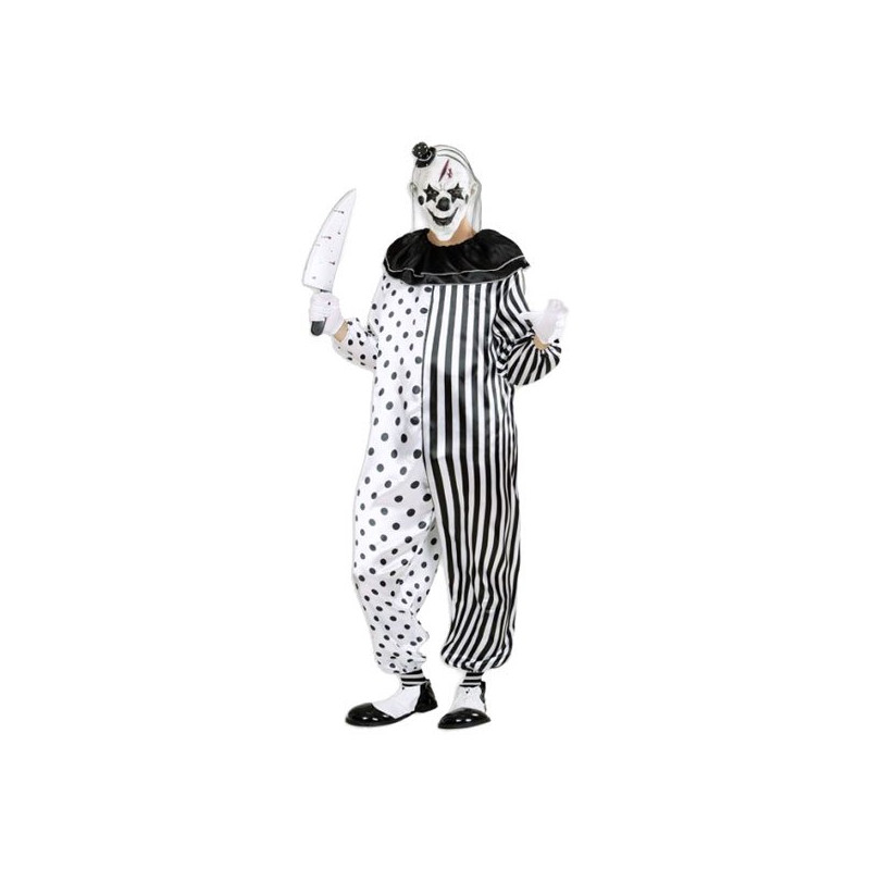 Mördar Pierrot Maskeraddräkt - X-Large